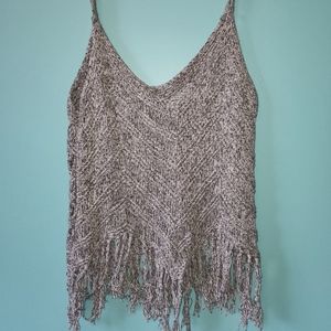 Black and White Knitted Shirt